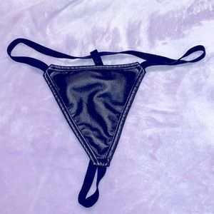 Serious Buyer Only! Adult Faux Leather Thong Panties